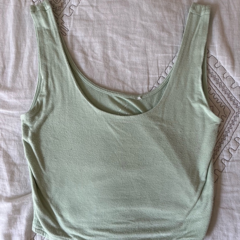 pacsun sage green scoop neck tank top!